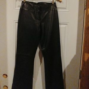 Black leather pants